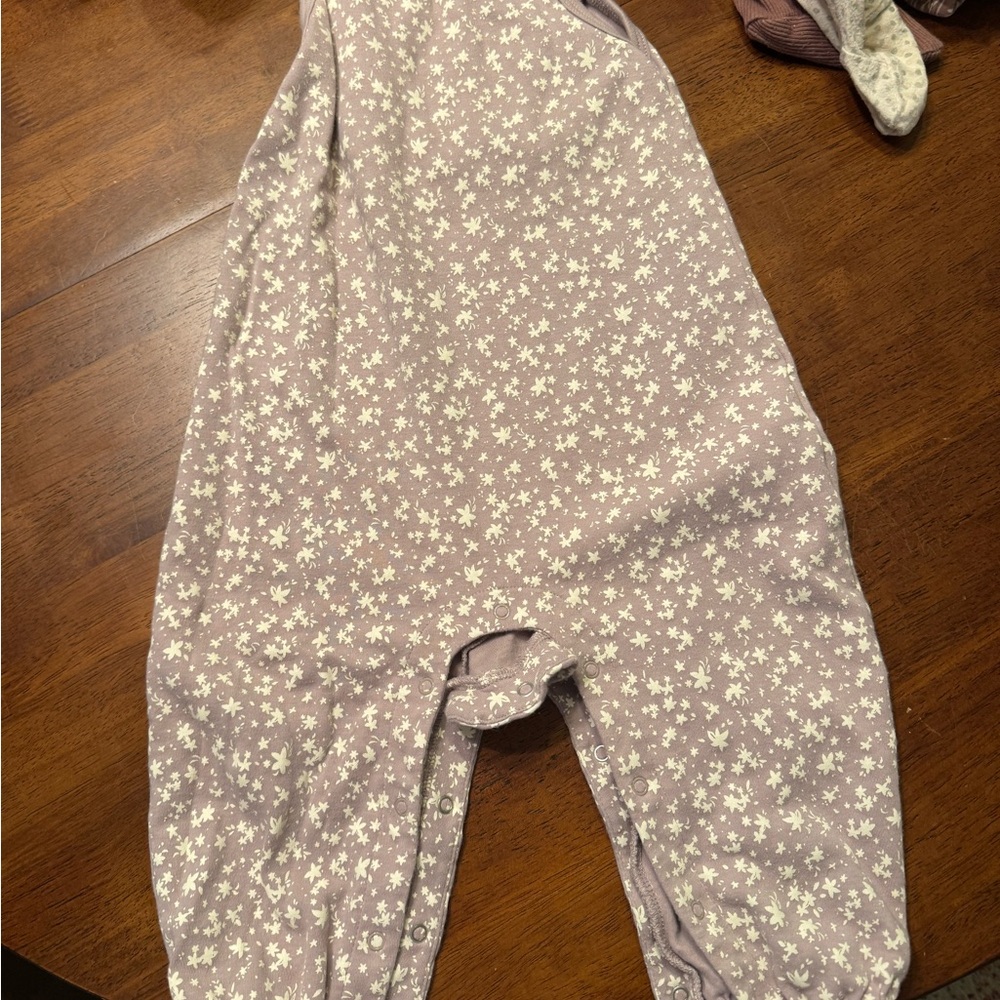Quincy Mae Purple and White Bodysuit One Piece